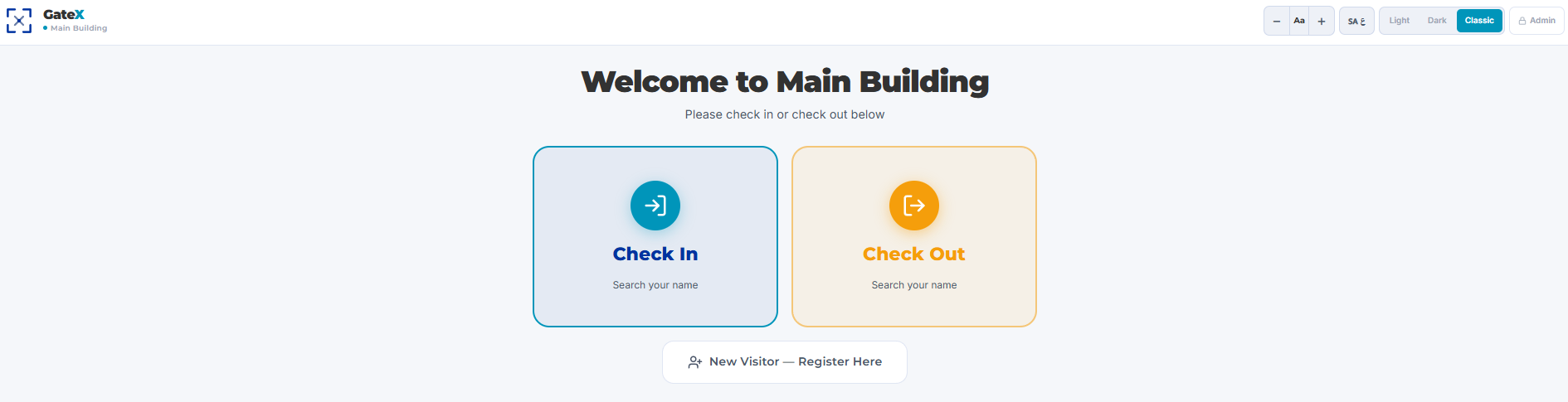 Kiosk interface